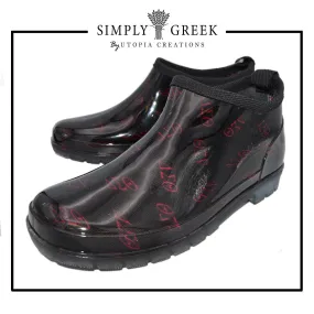 ΔΣΘ Ankle Rain Boots