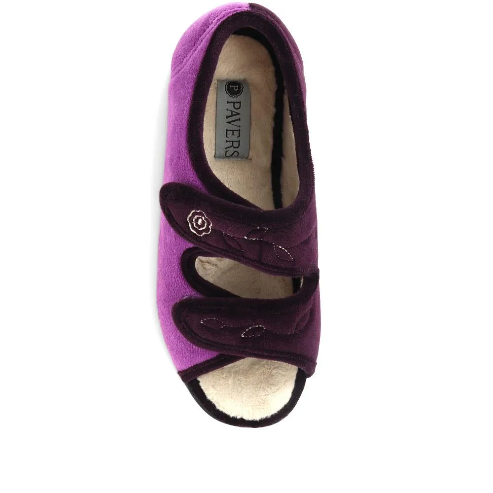 Adjustable Touch-Fasten Slippers - QING35001 / 321 644