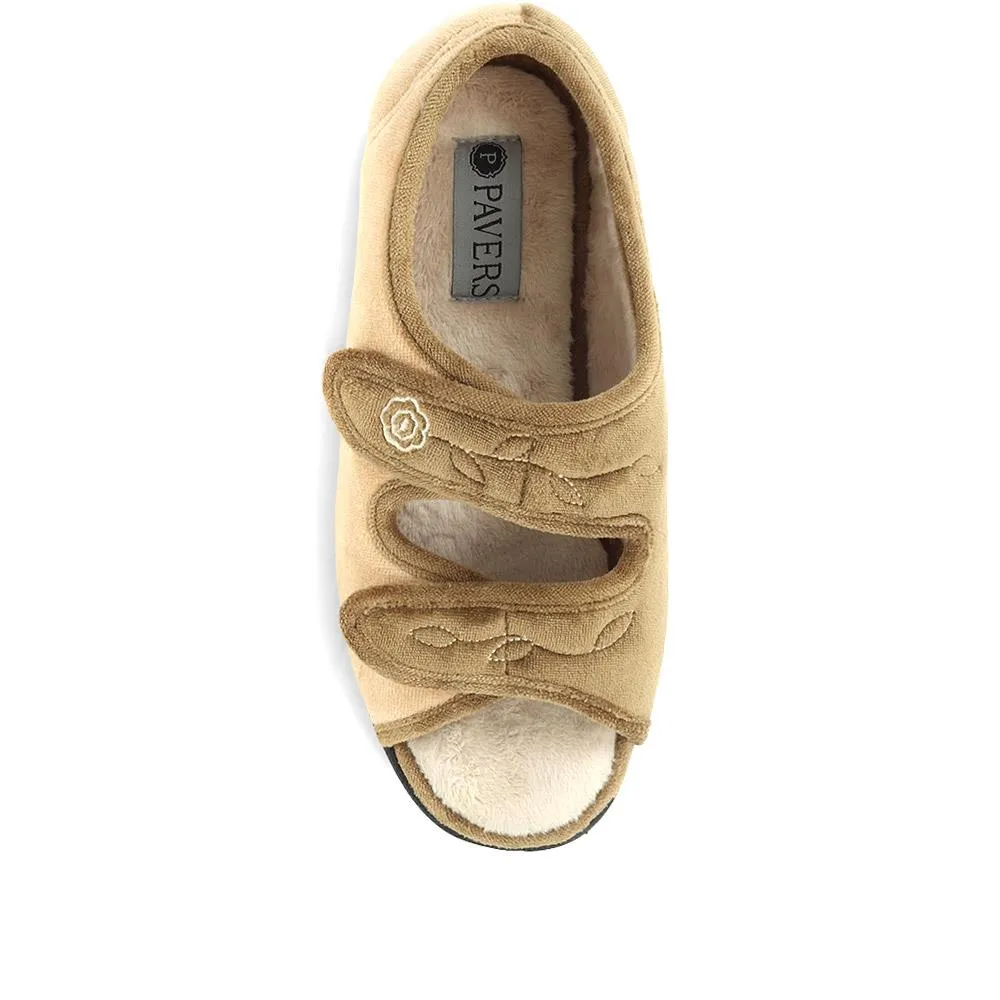 Adjustable Touch-Fasten Slippers - QING35001 / 321 644