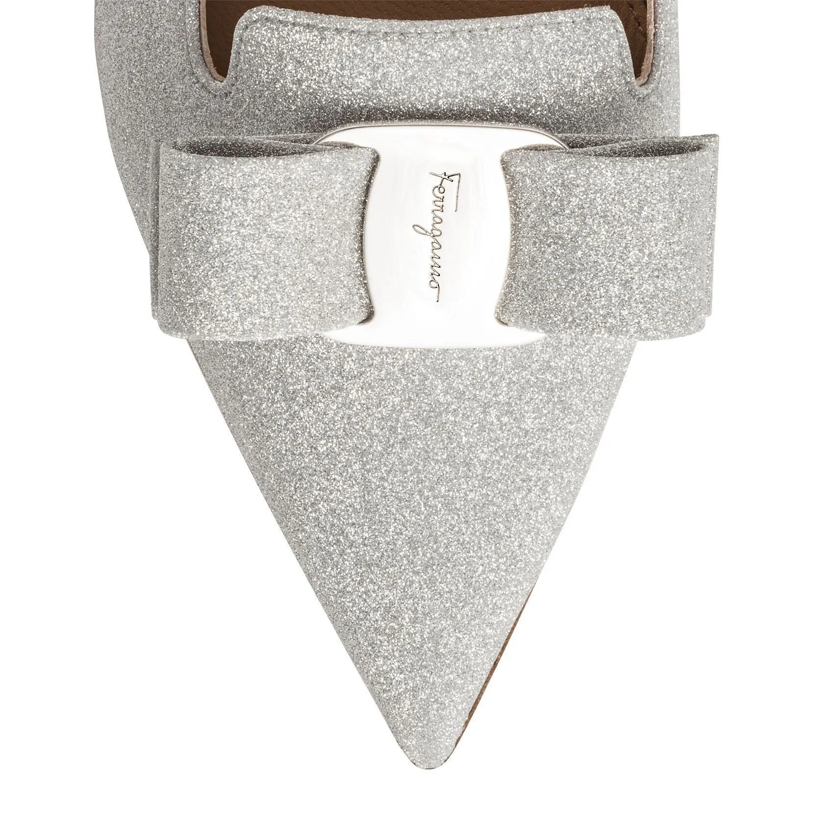 Alice glitter pointed ballerinas