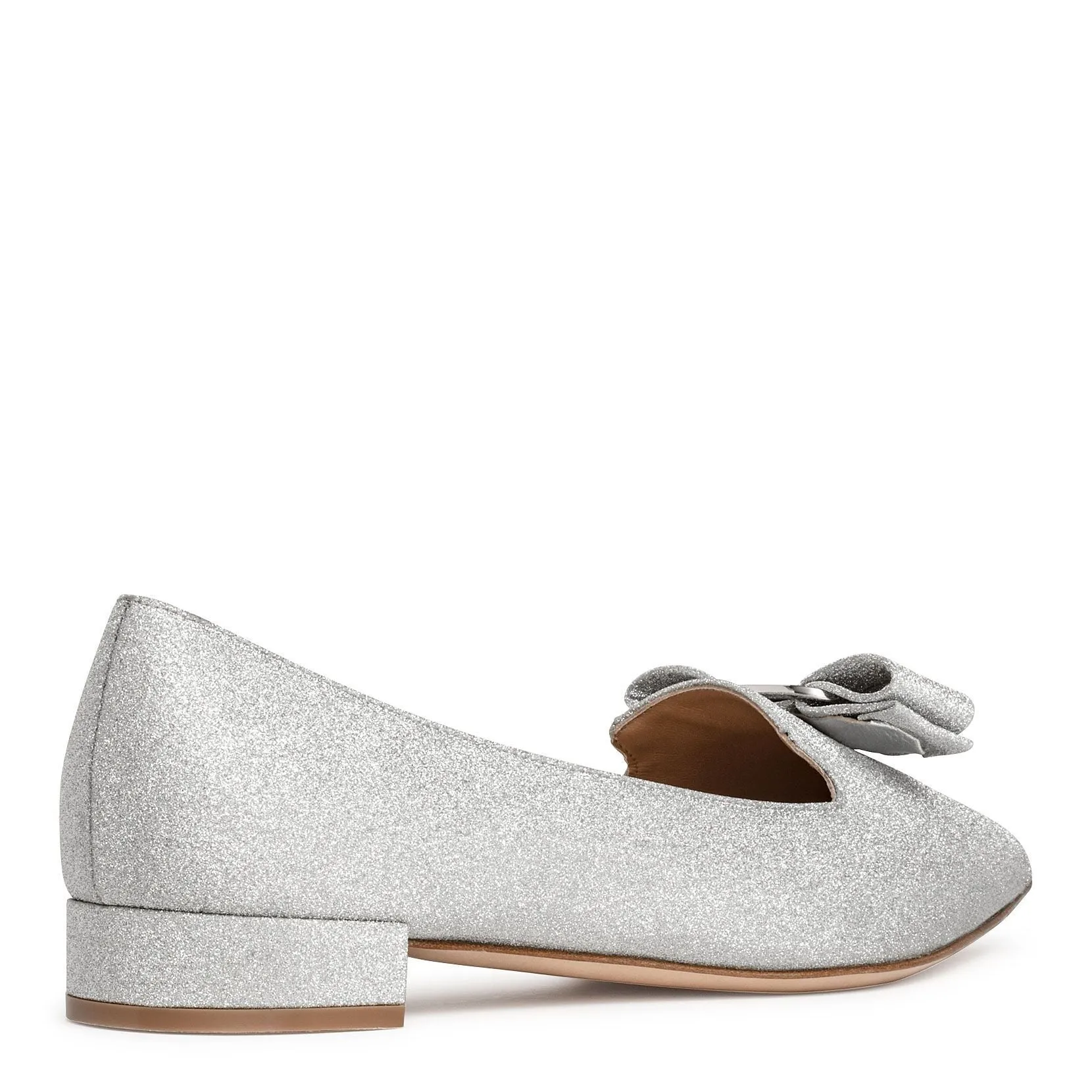 Alice glitter pointed ballerinas