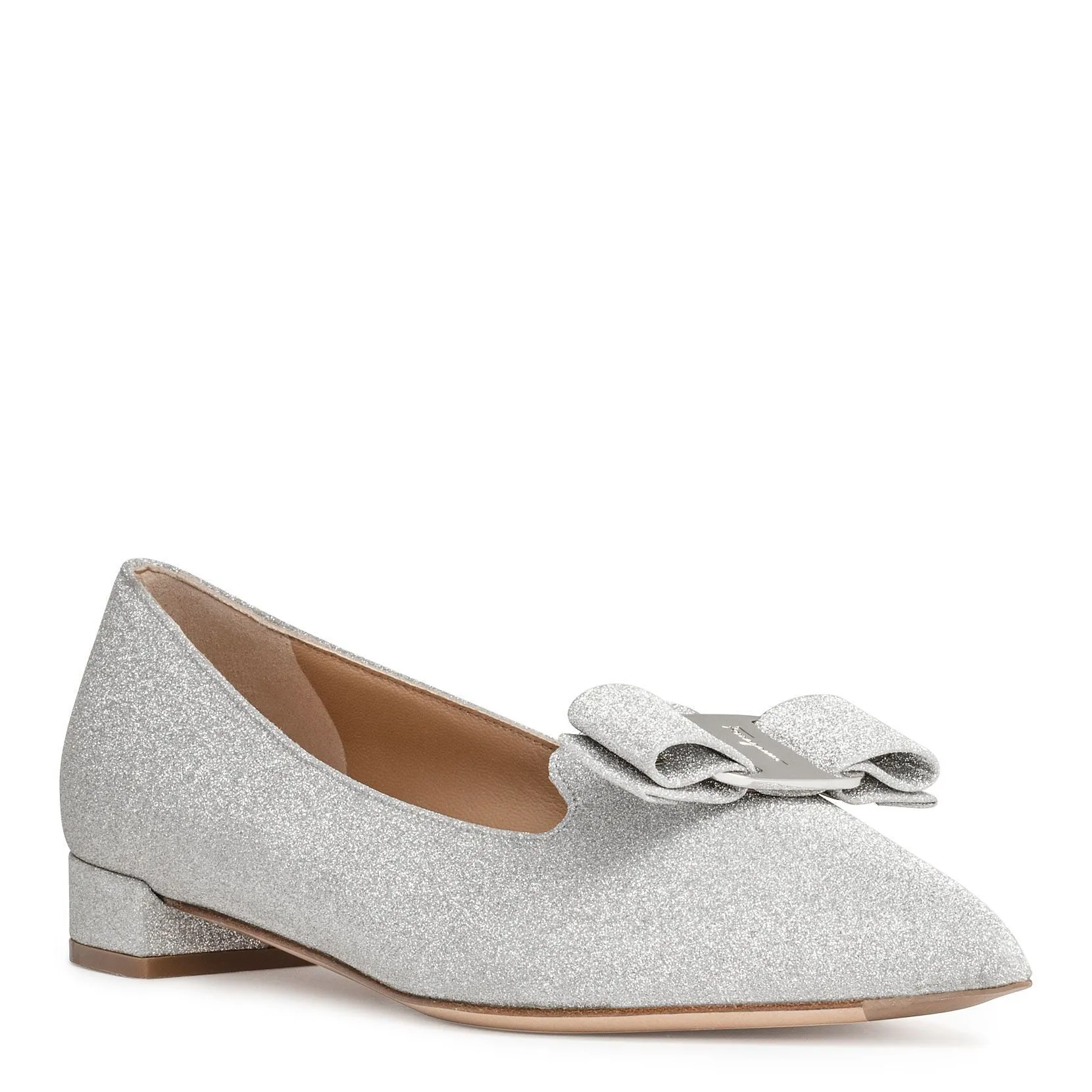 Alice glitter pointed ballerinas