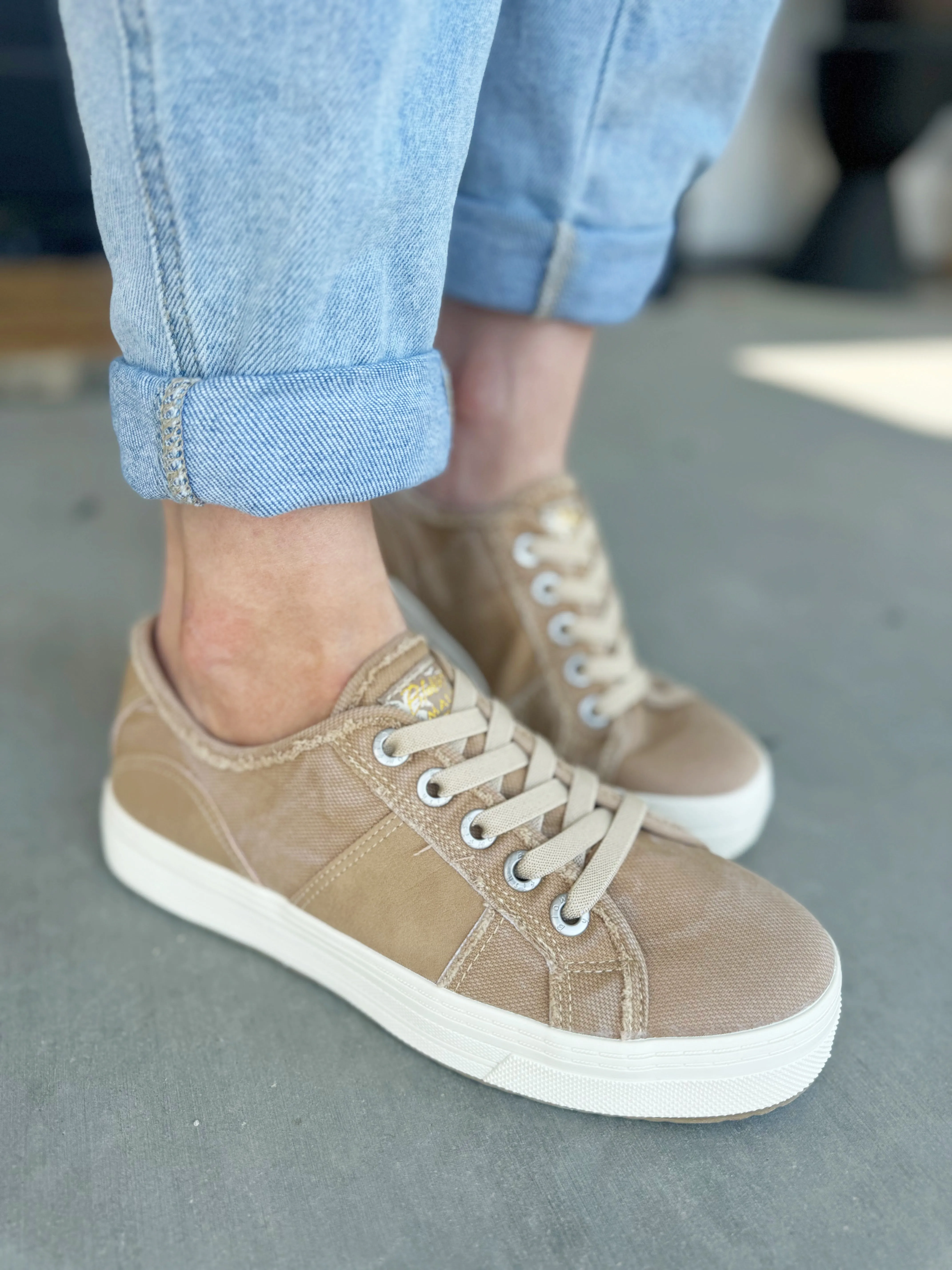 Blowfish Super Smile Sneakers in Khaki