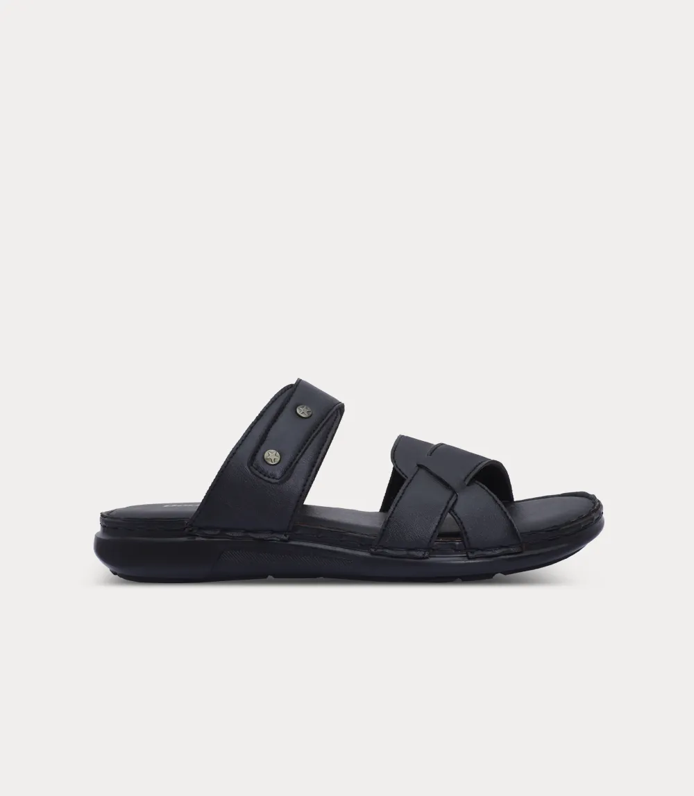 BM6863-BLACK-Men Slipper