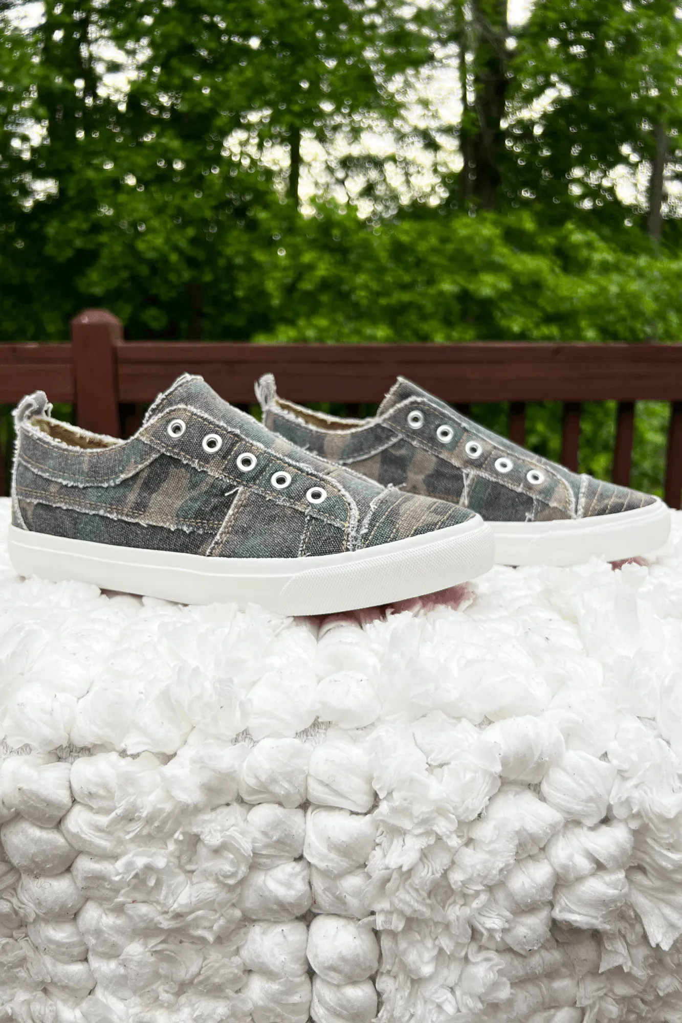 Camo Slip-On Canvas Shoes
