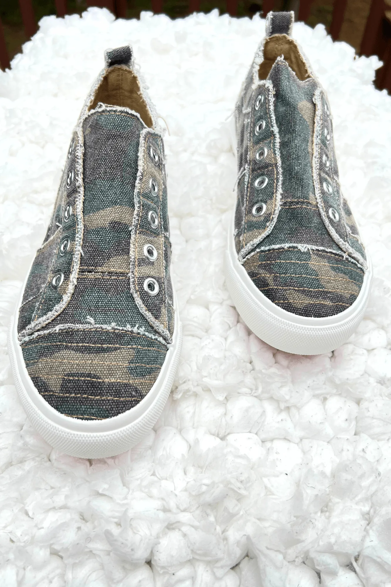 Camo Slip-On Canvas Shoes