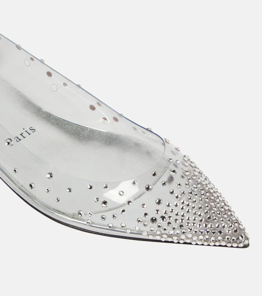 Christian Louboutin Degrastrass embellished ballet flats