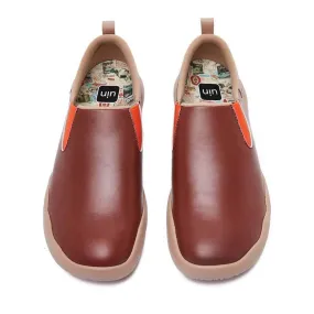 Cuenca Burgundy Split Leather Men