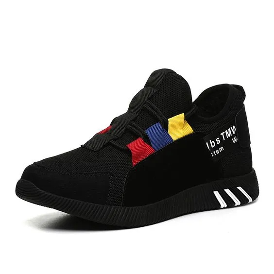 Girls Color Block Trendy Design Sneaker Shoes