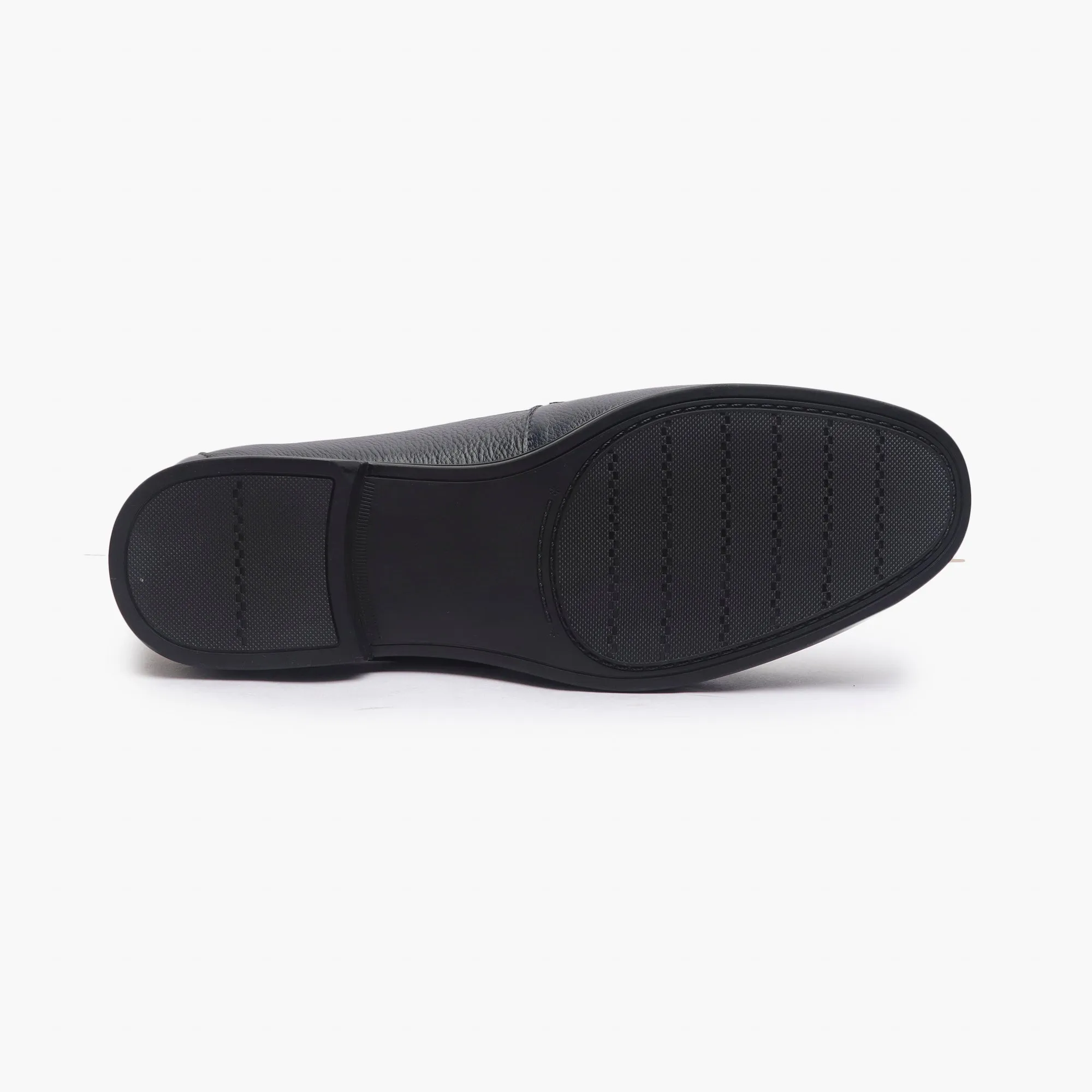 Grain Leather Loafers with Metal Bit