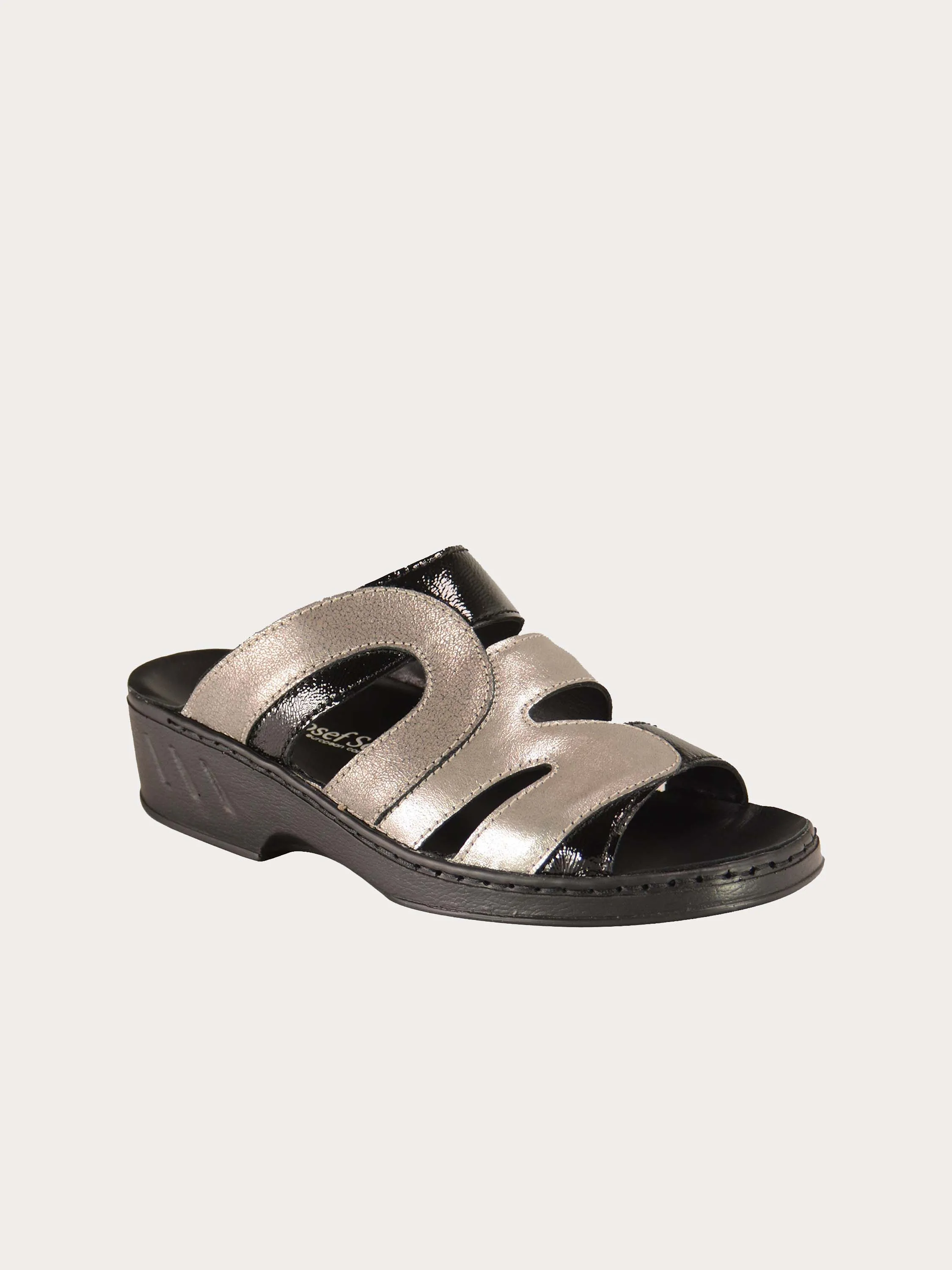 Josef Seibel Women's Multi Patent Slider Sandals