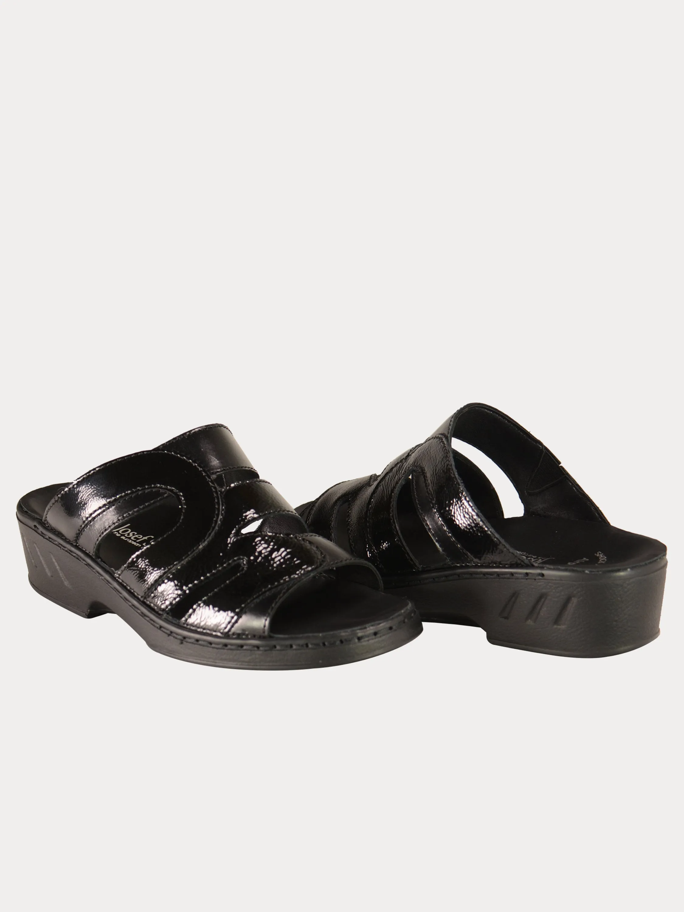 Josef Seibel Women's Multi Patent Slider Sandals