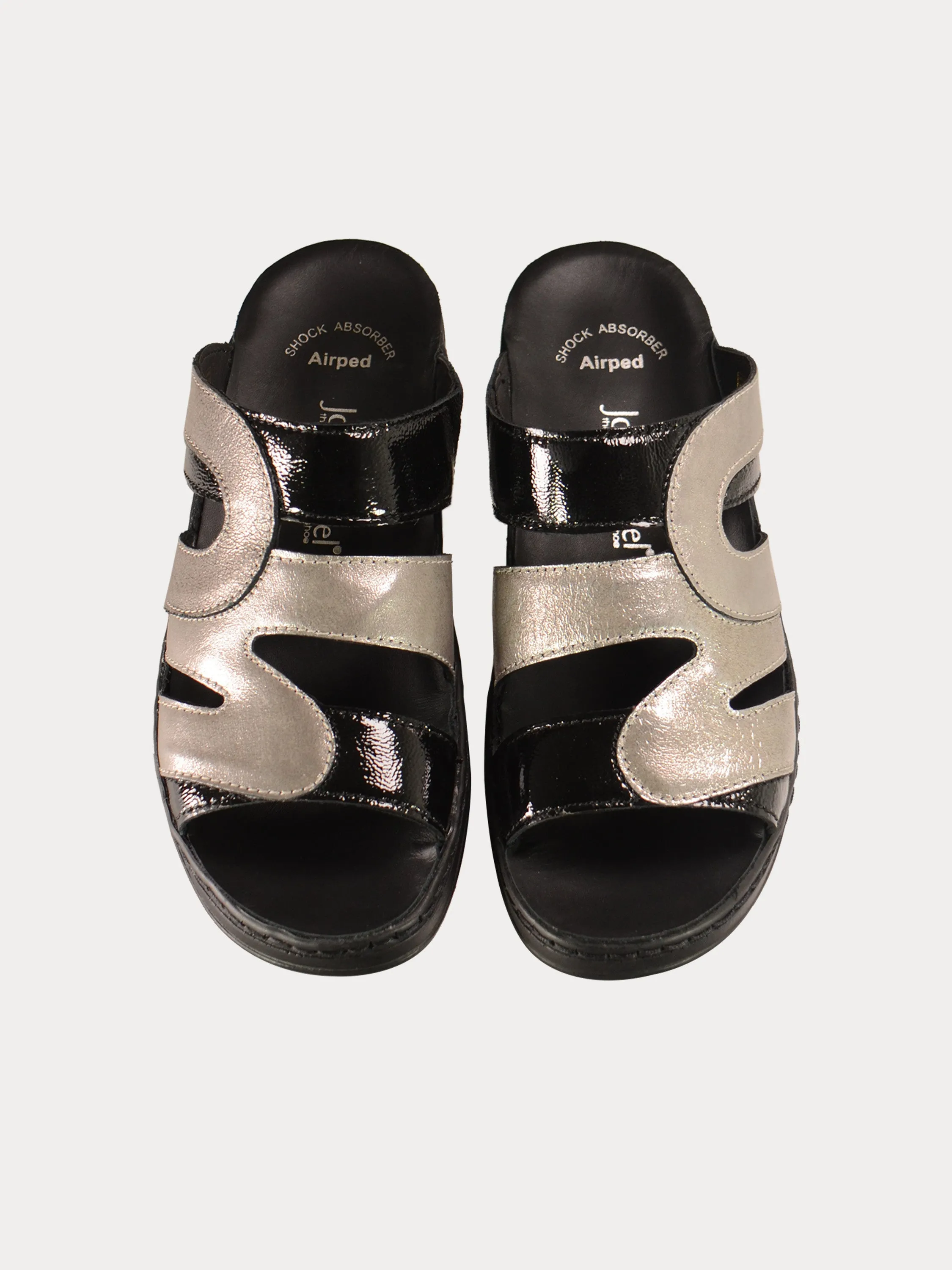 Josef Seibel Women's Multi Patent Slider Sandals