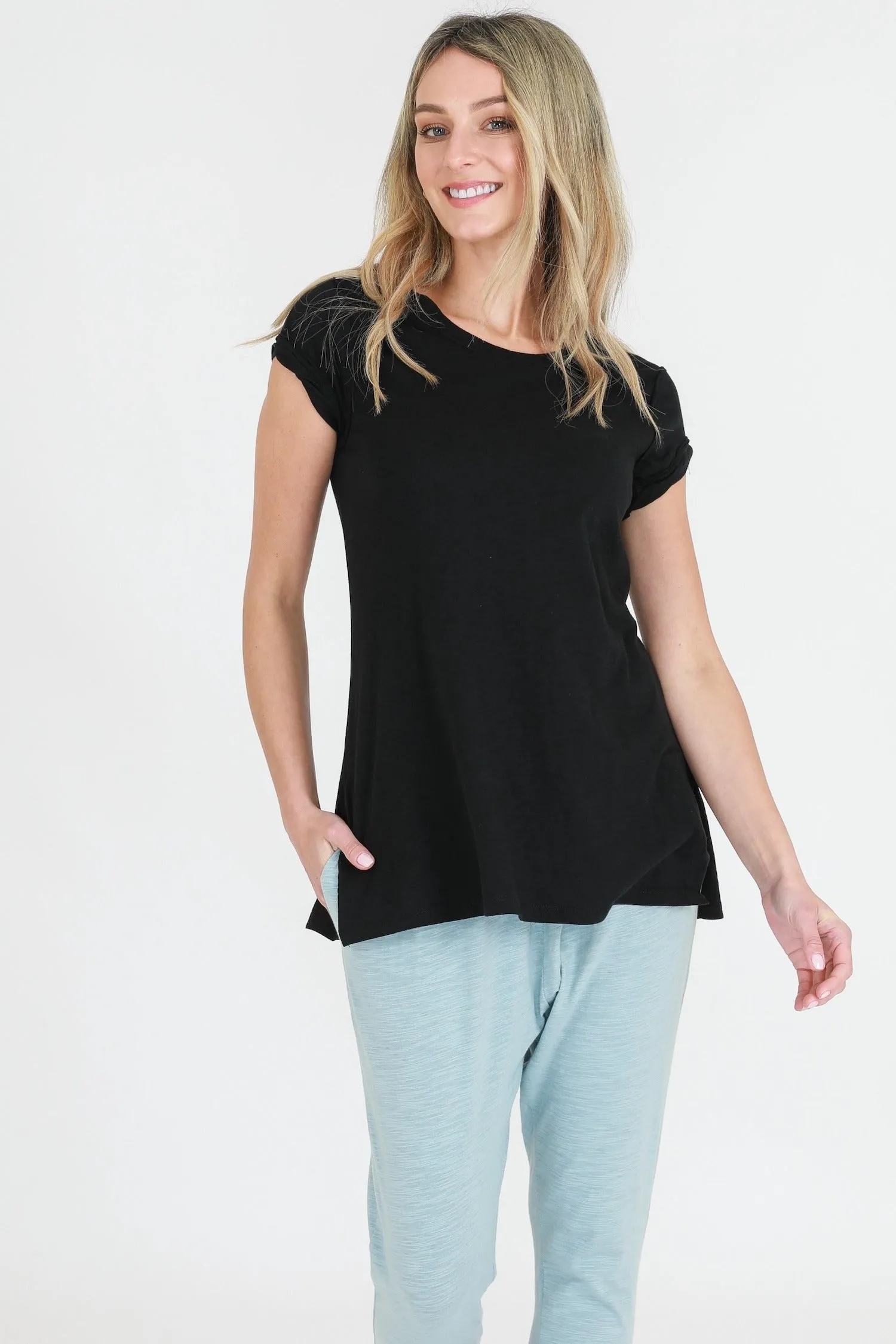 Kelly Rolled Sleeve T Shirt