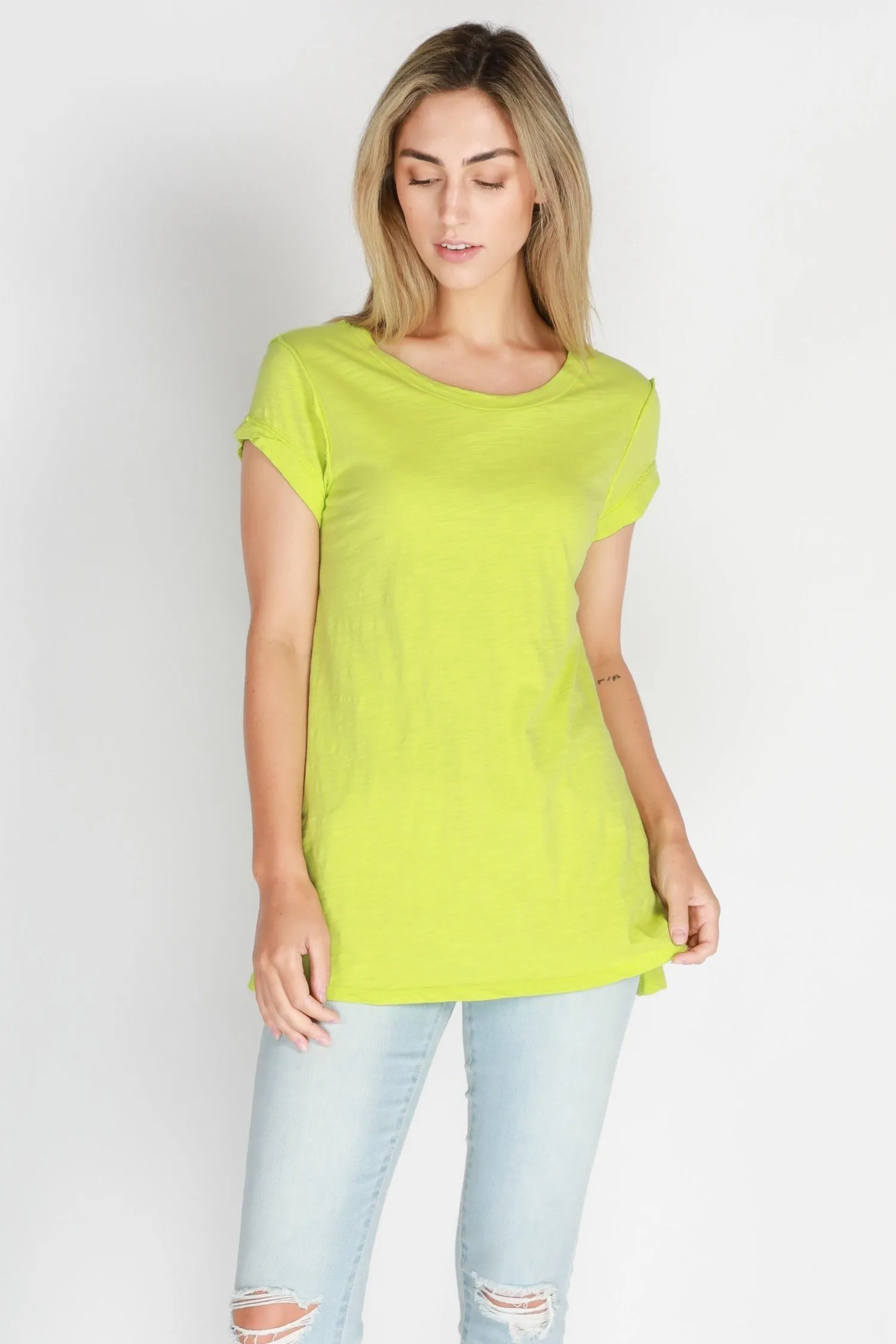 Kelly Rolled Sleeve T Shirt