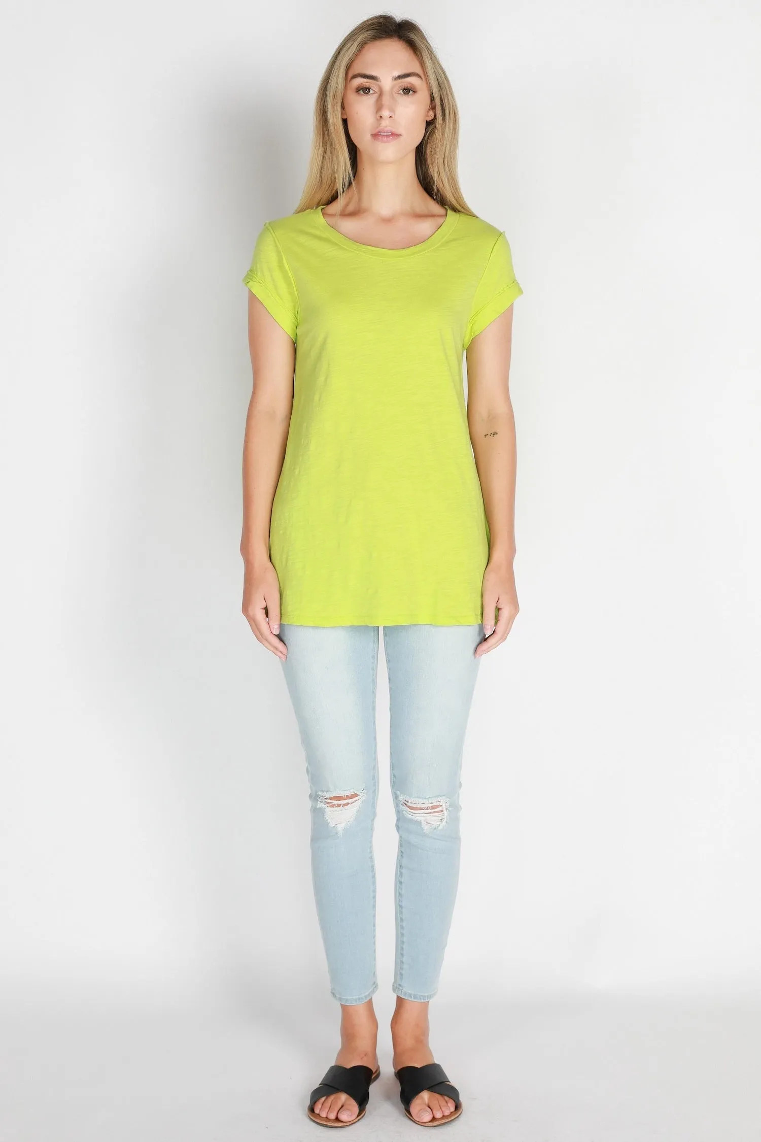 Kelly Rolled Sleeve T Shirt