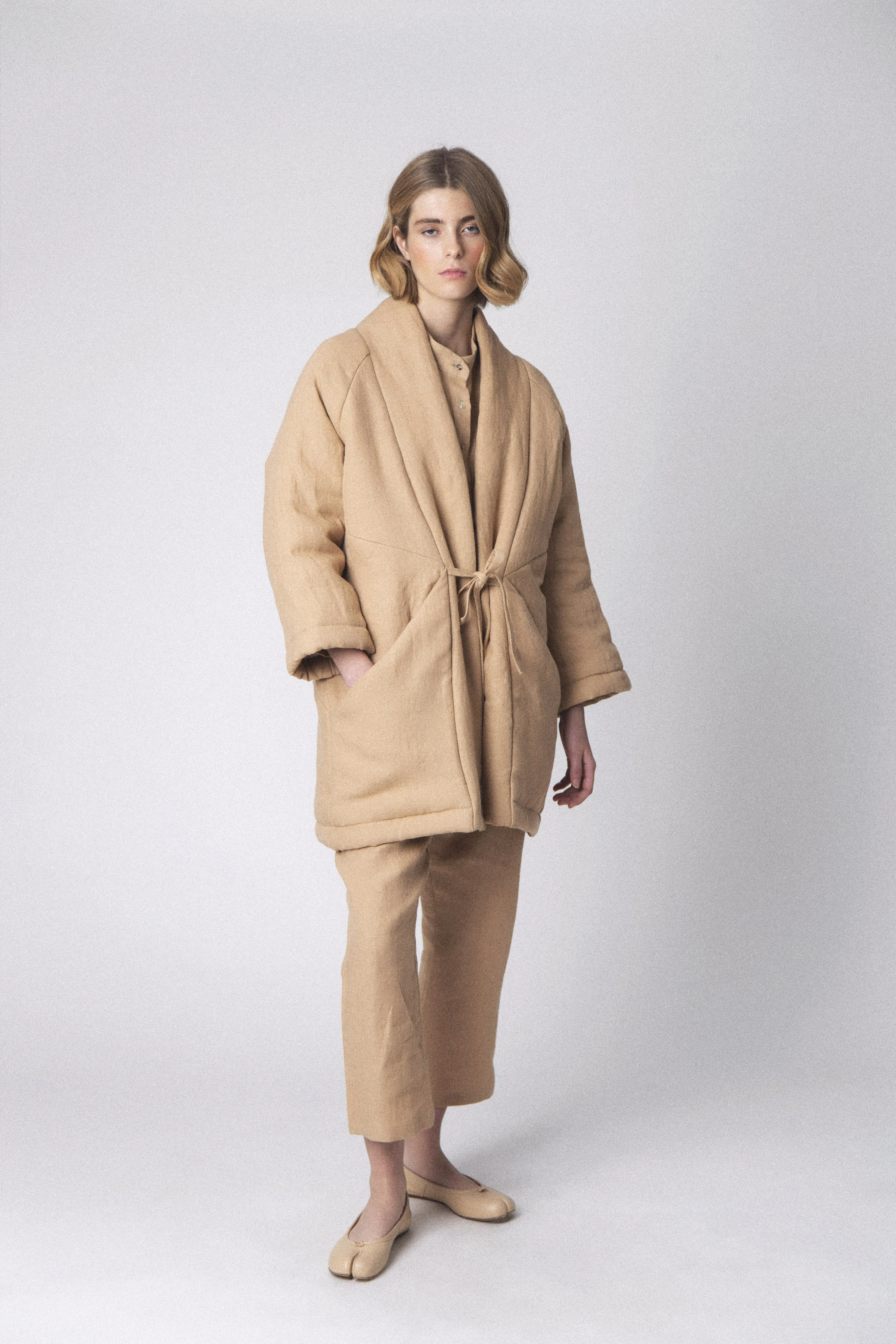LOESS - MONICA LINEN PUFFER COAT