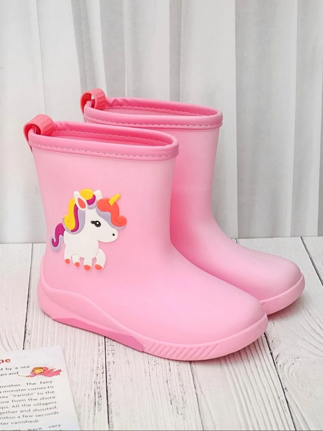 Magical Unicorn Pink  Rain Boots For Girls