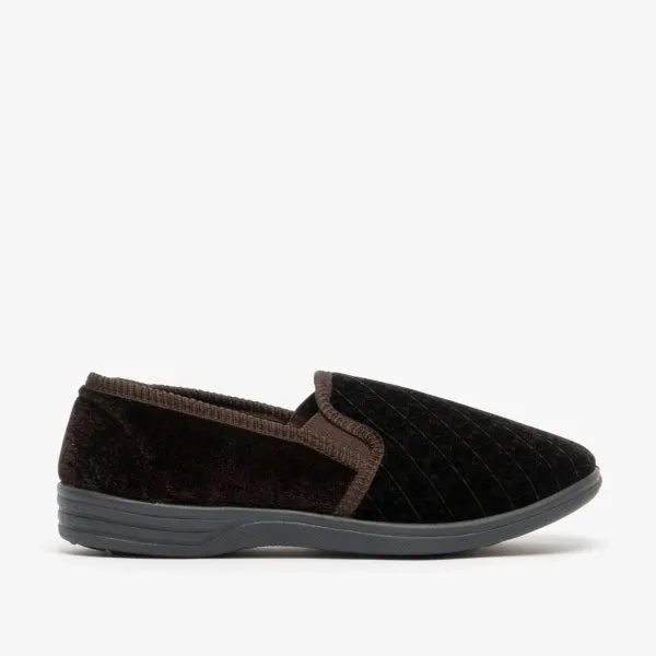 Mens Slipper Kevin in Brown MS466B