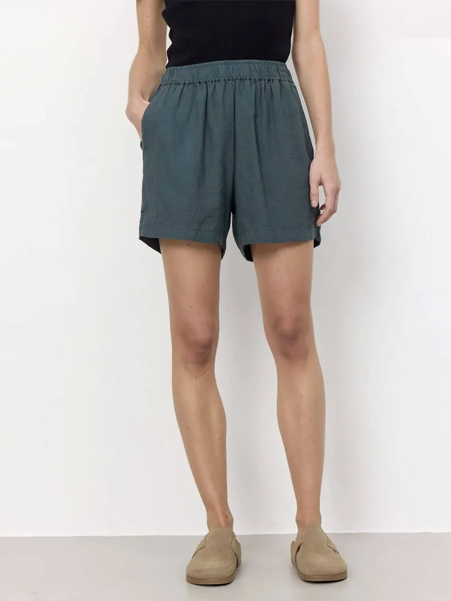 Naja 8 Linen Shorts - Deep Teal