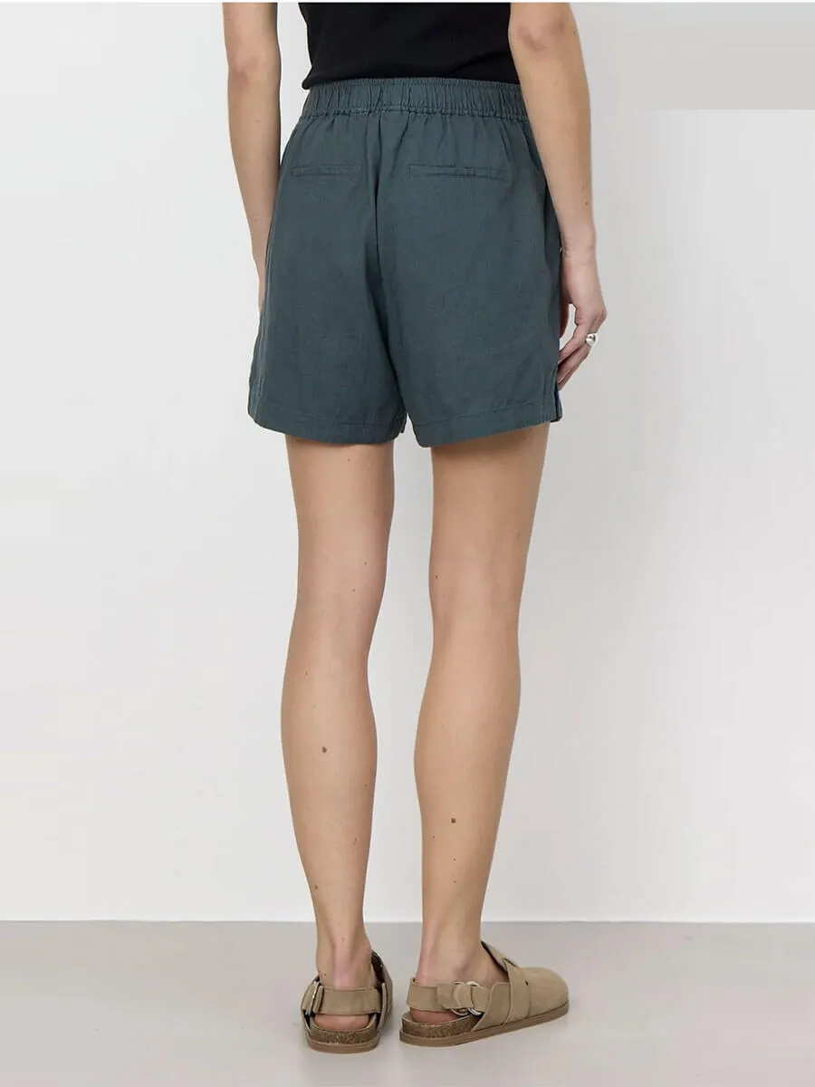 Naja 8 Linen Shorts - Deep Teal