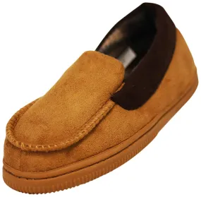 NORTY Big Kids 4-6 Tan/Brown Slippers 17508