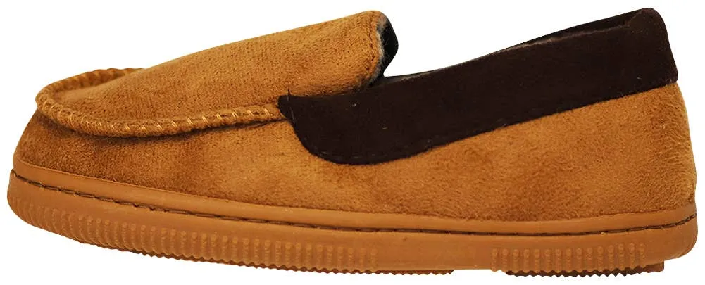 NORTY Big Kids 4-6 Tan/Brown Slippers 17508