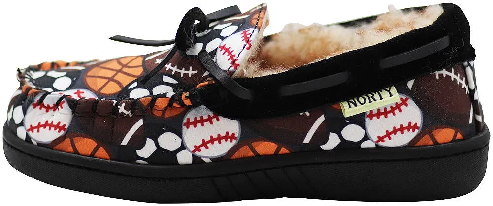 NORTY Tod Boys 6-10 Sport Balls Slippers 16910