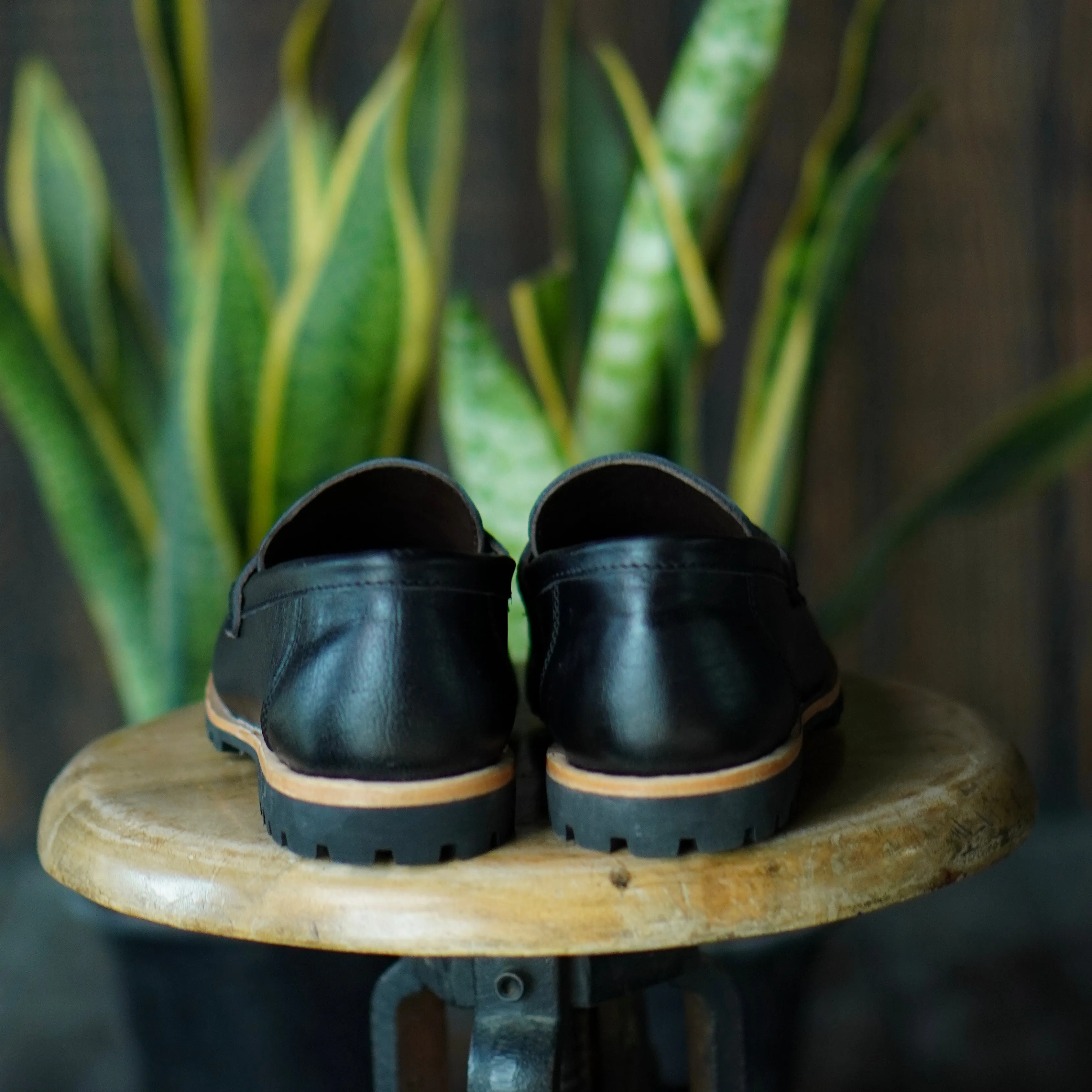 Oslo Penny Loafers (Raven Black) Goodyear Welted