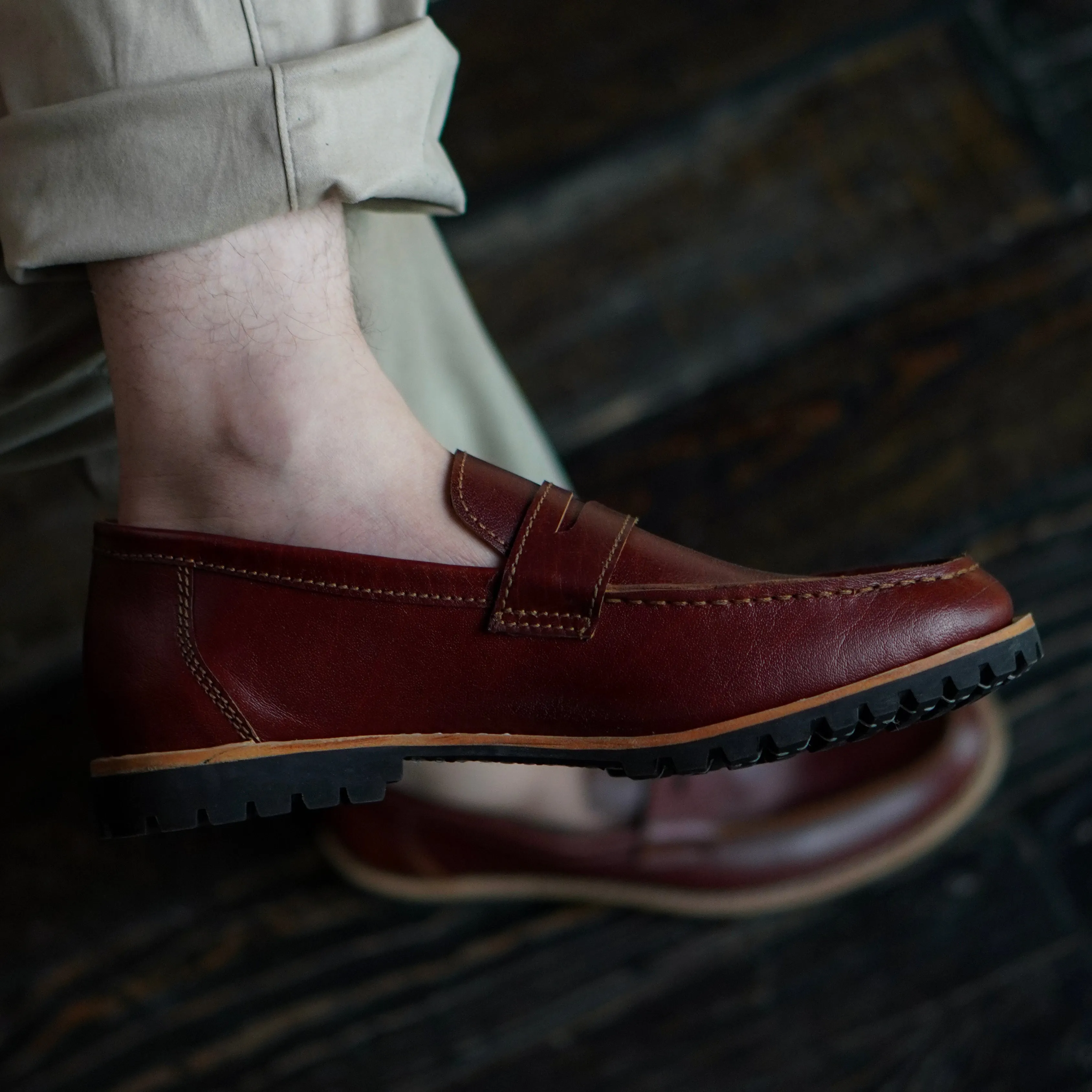 Oslo Penny Loafers (Saddle Tan) Goodyear Welted