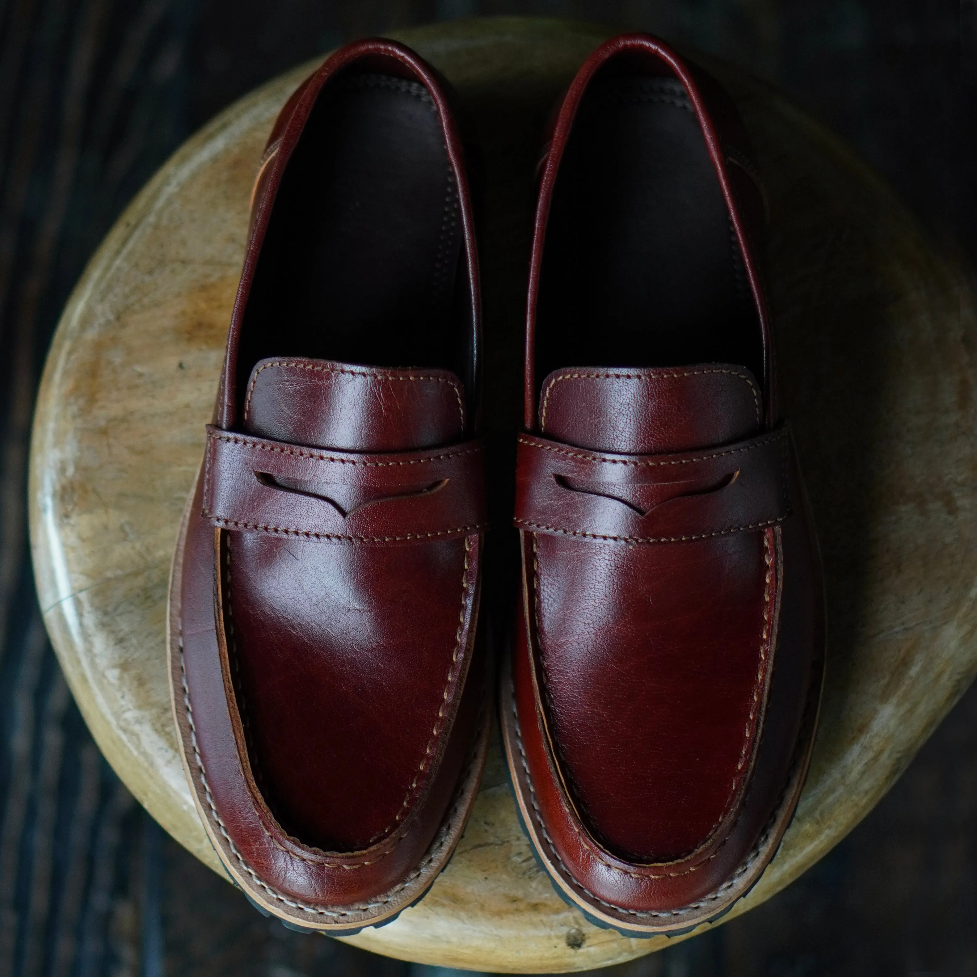 Oslo Penny Loafers (Saddle Tan) Goodyear Welted