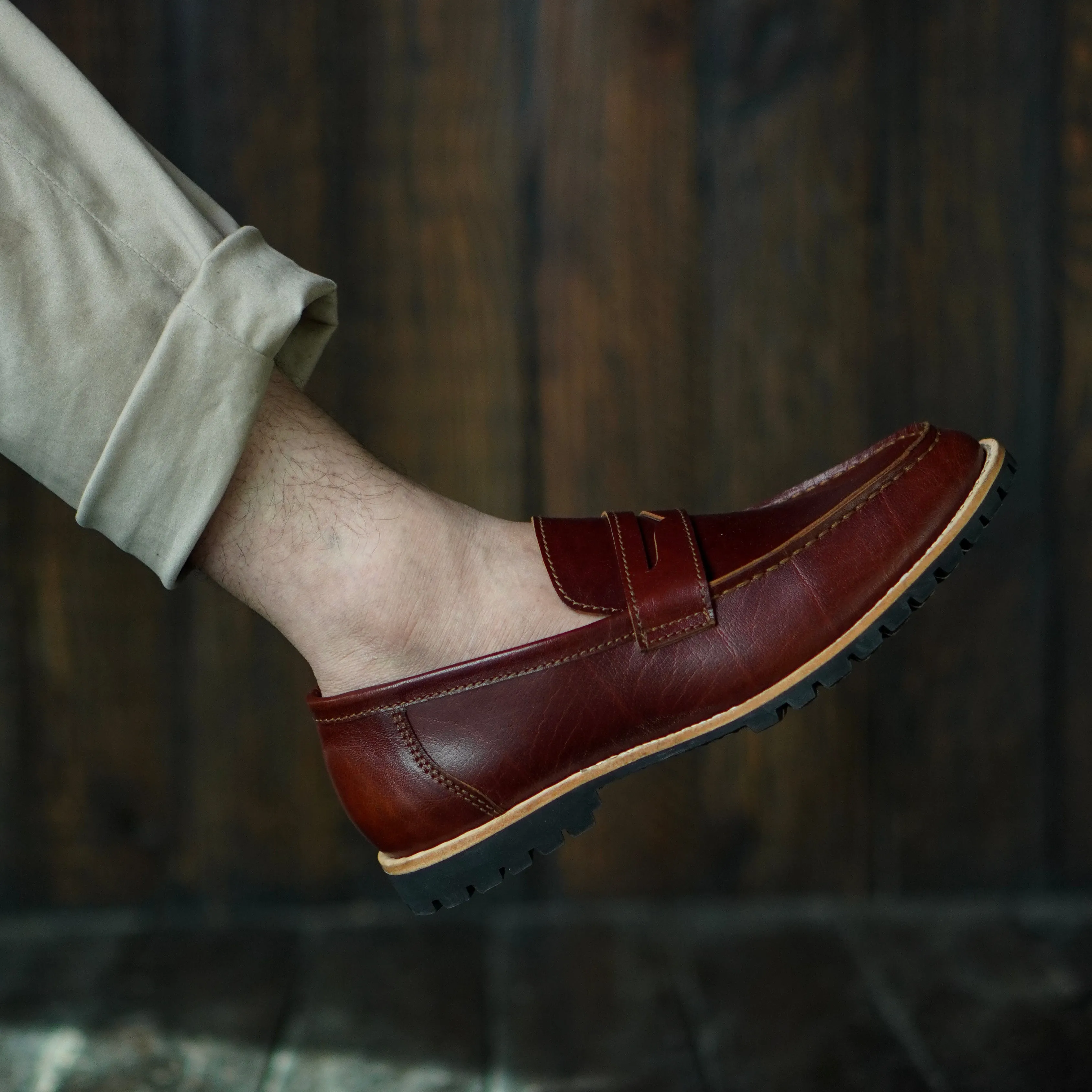 Oslo Penny Loafers (Saddle Tan) Goodyear Welted