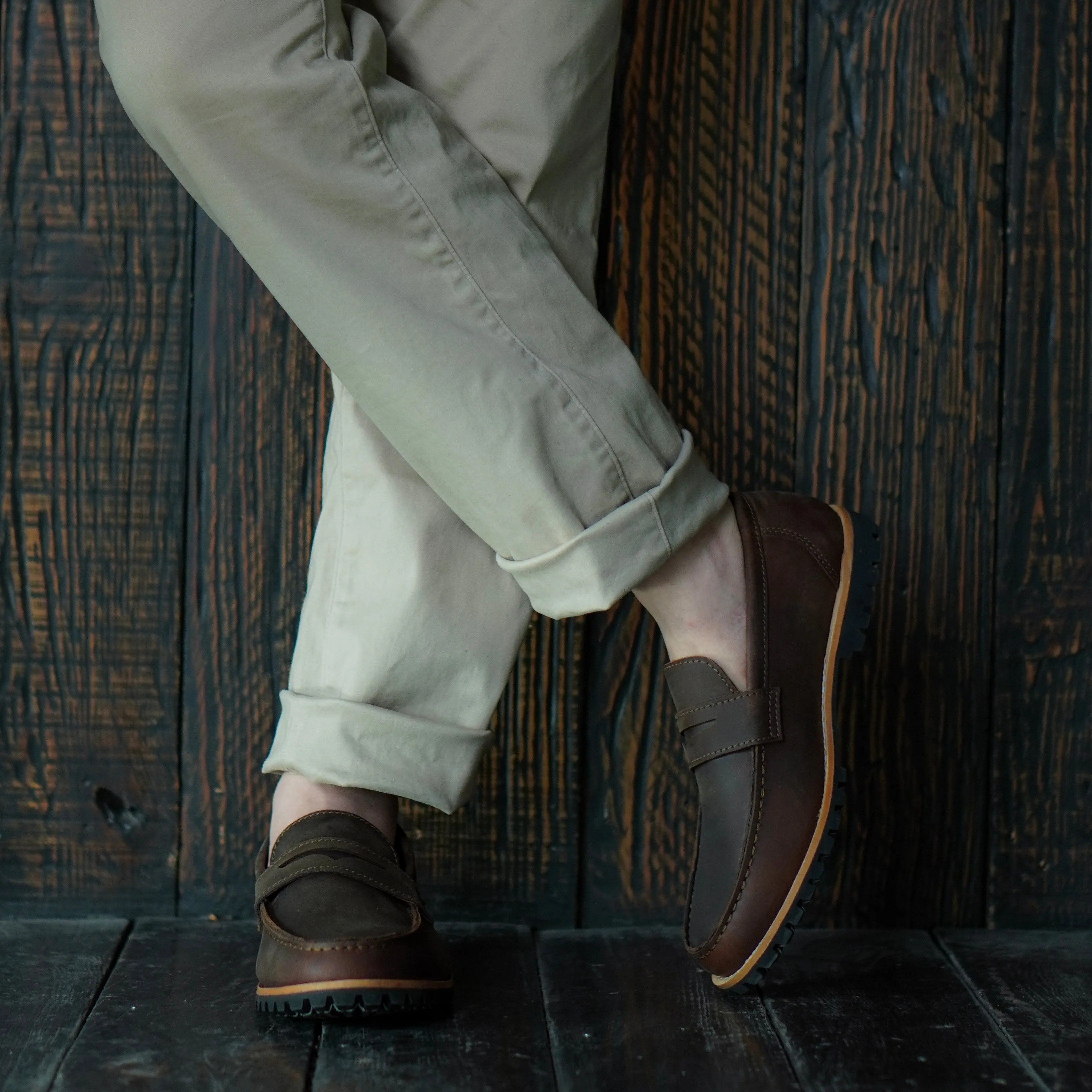 Oslo Penny Loafers (Vintage Brown) Goodyear Welted
