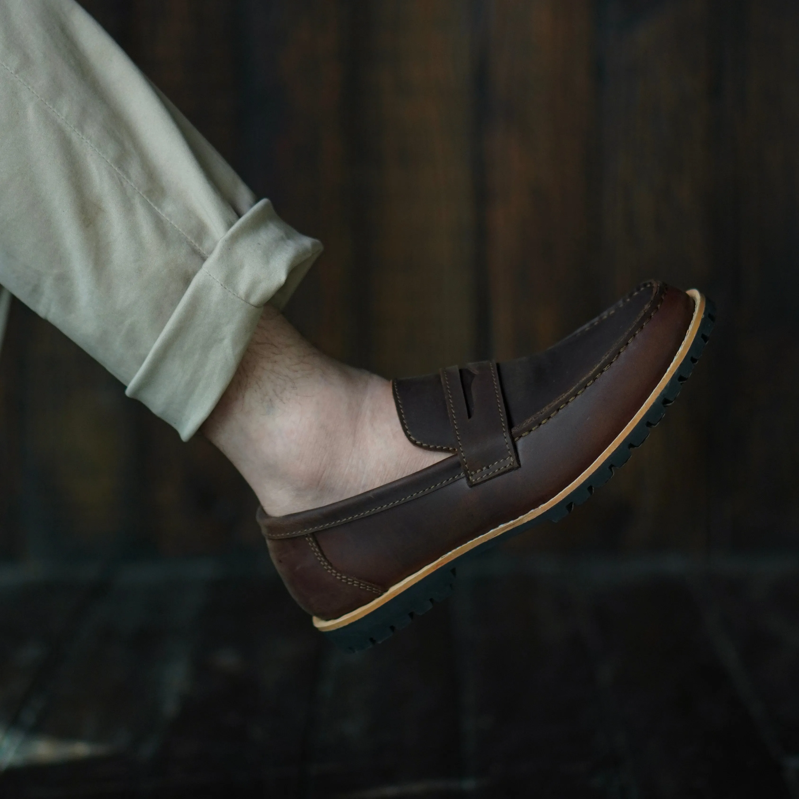 Oslo Penny Loafers (Vintage Brown) Goodyear Welted