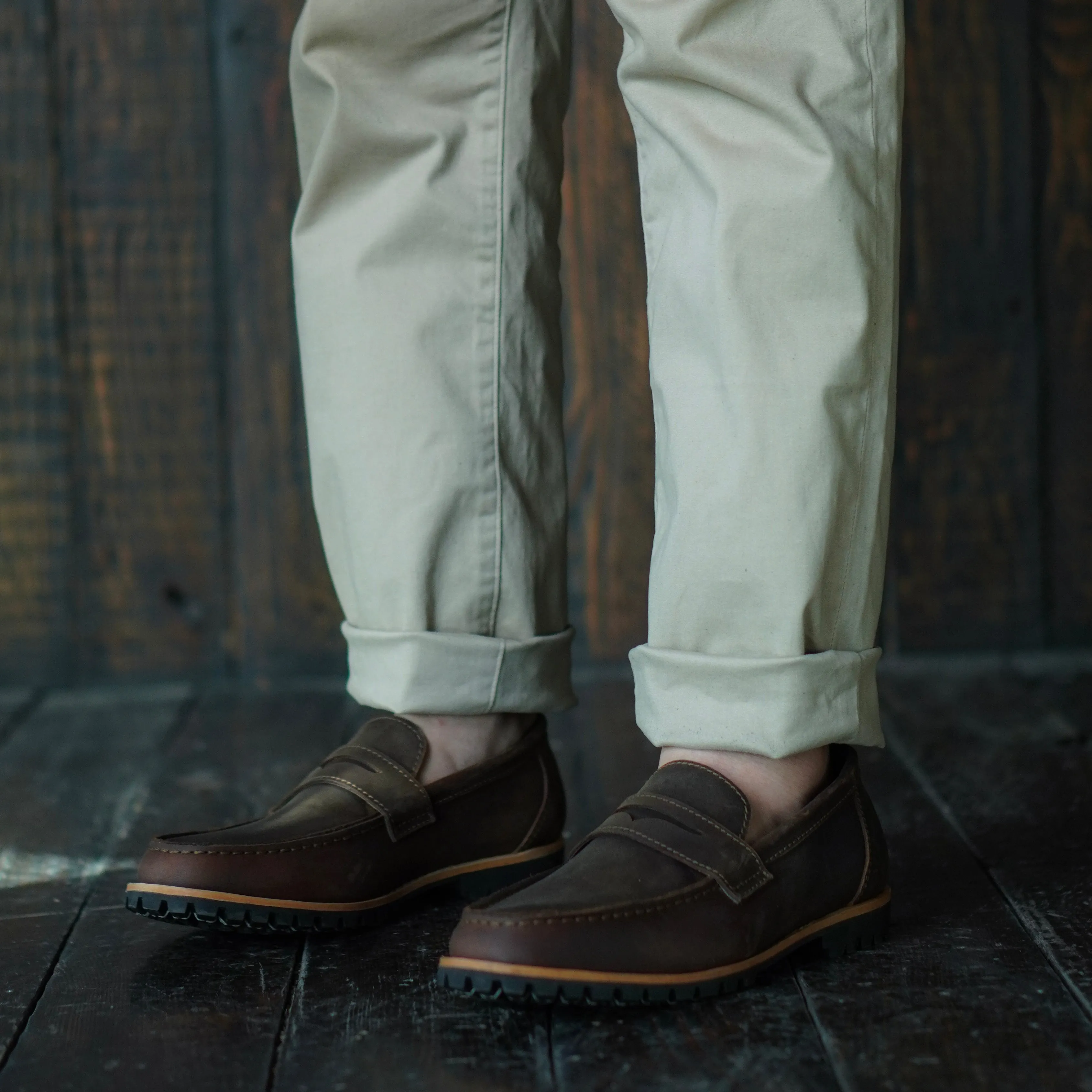 Oslo Penny Loafers (Vintage Brown) Goodyear Welted