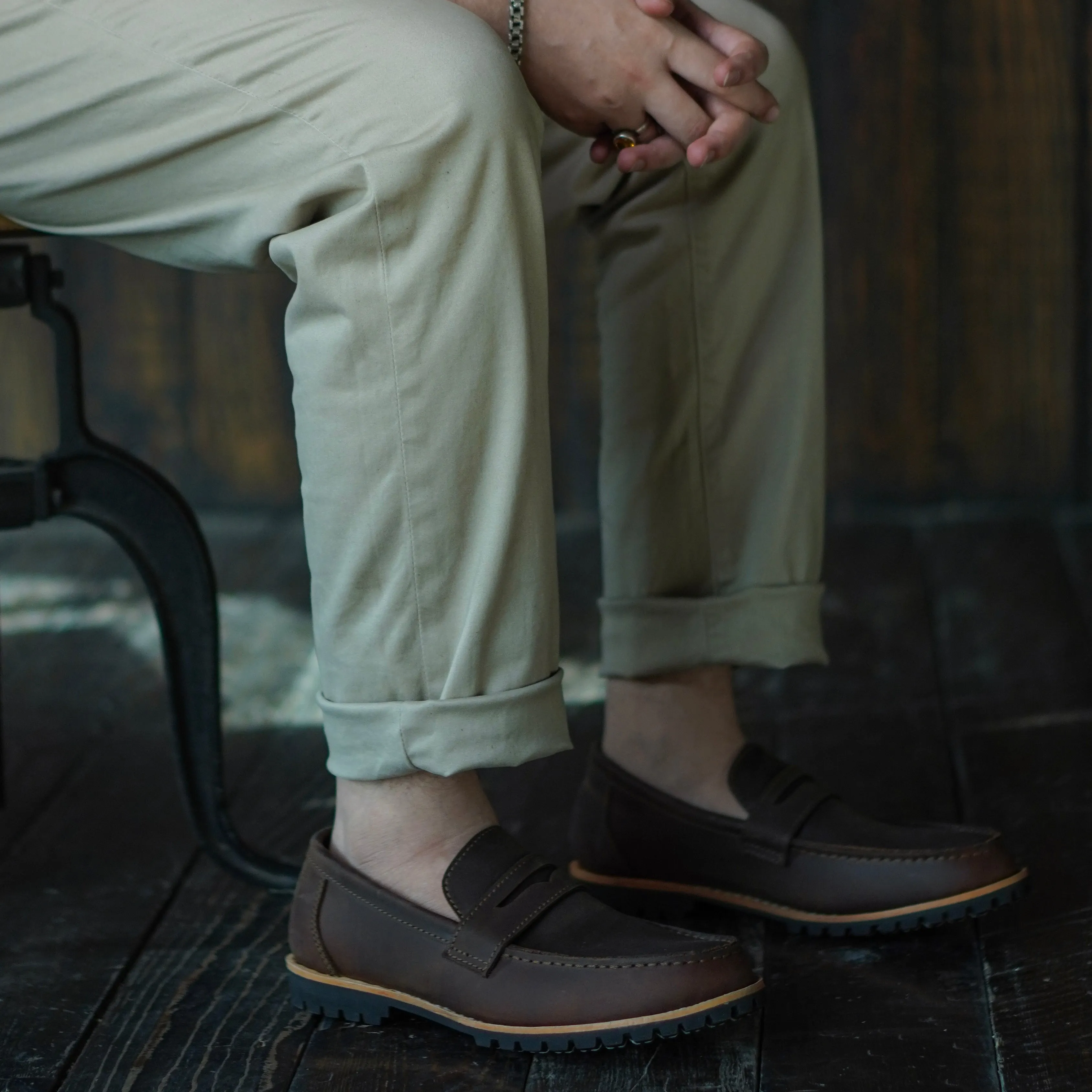 Oslo Penny Loafers (Vintage Brown) Goodyear Welted