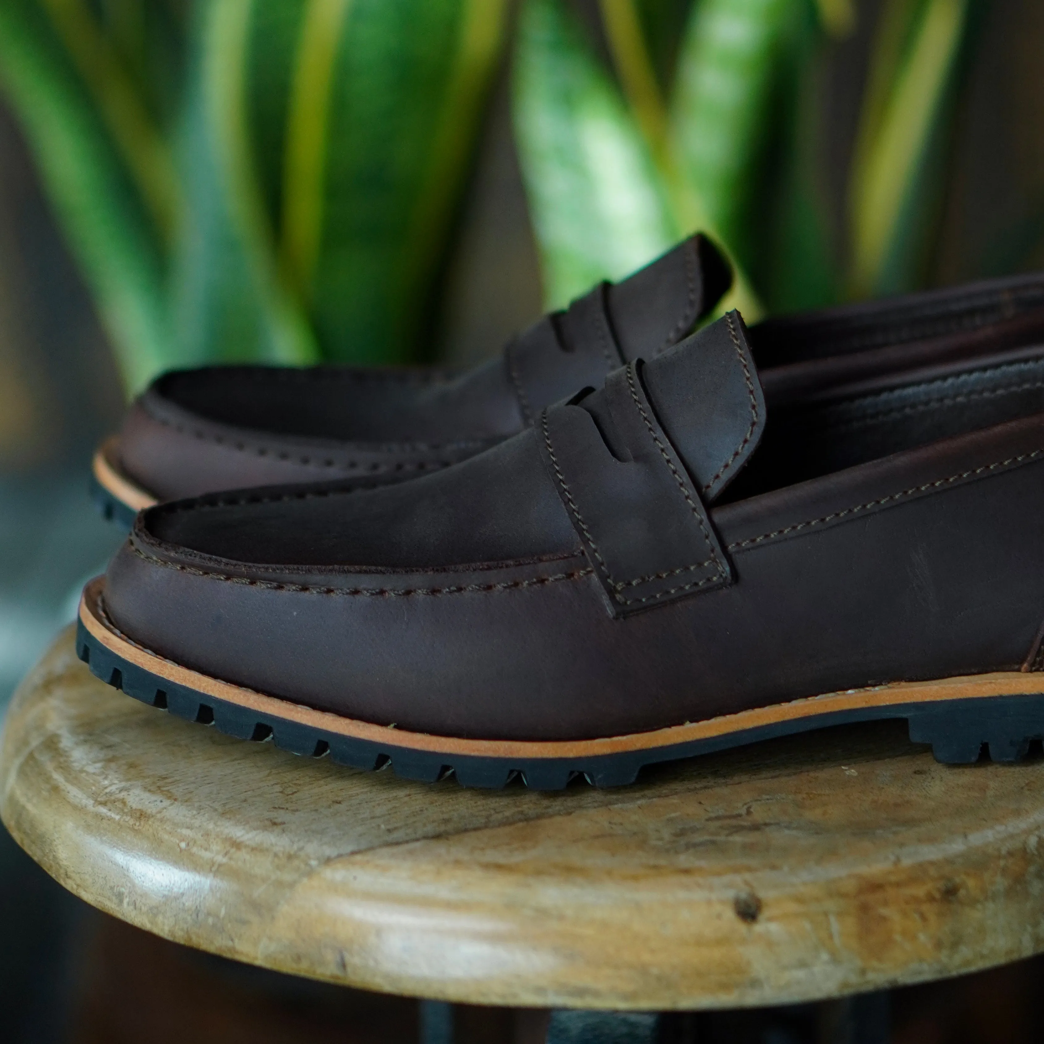Oslo Penny Loafers (Vintage Brown) Goodyear Welted