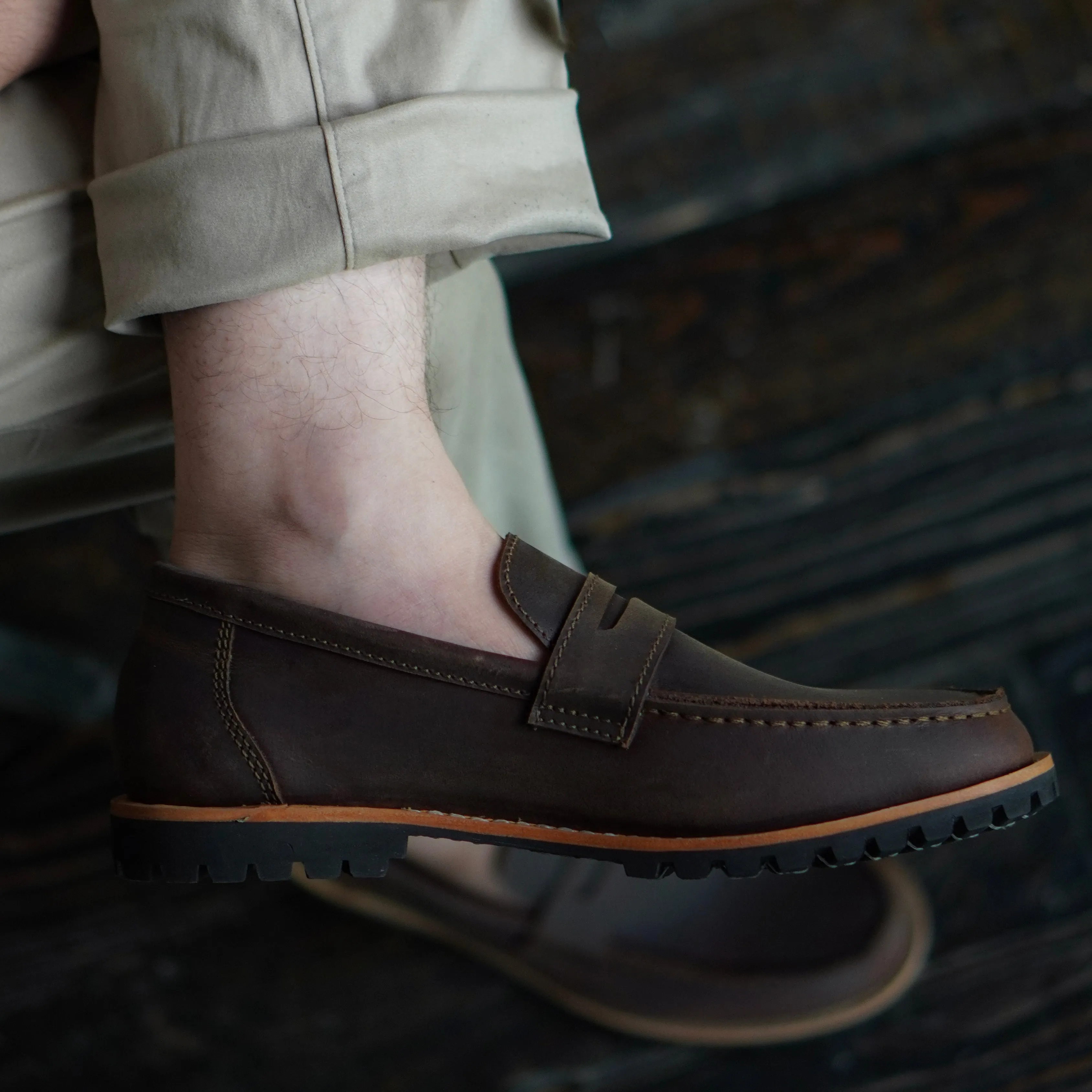 Oslo Penny Loafers (Vintage Brown) Goodyear Welted