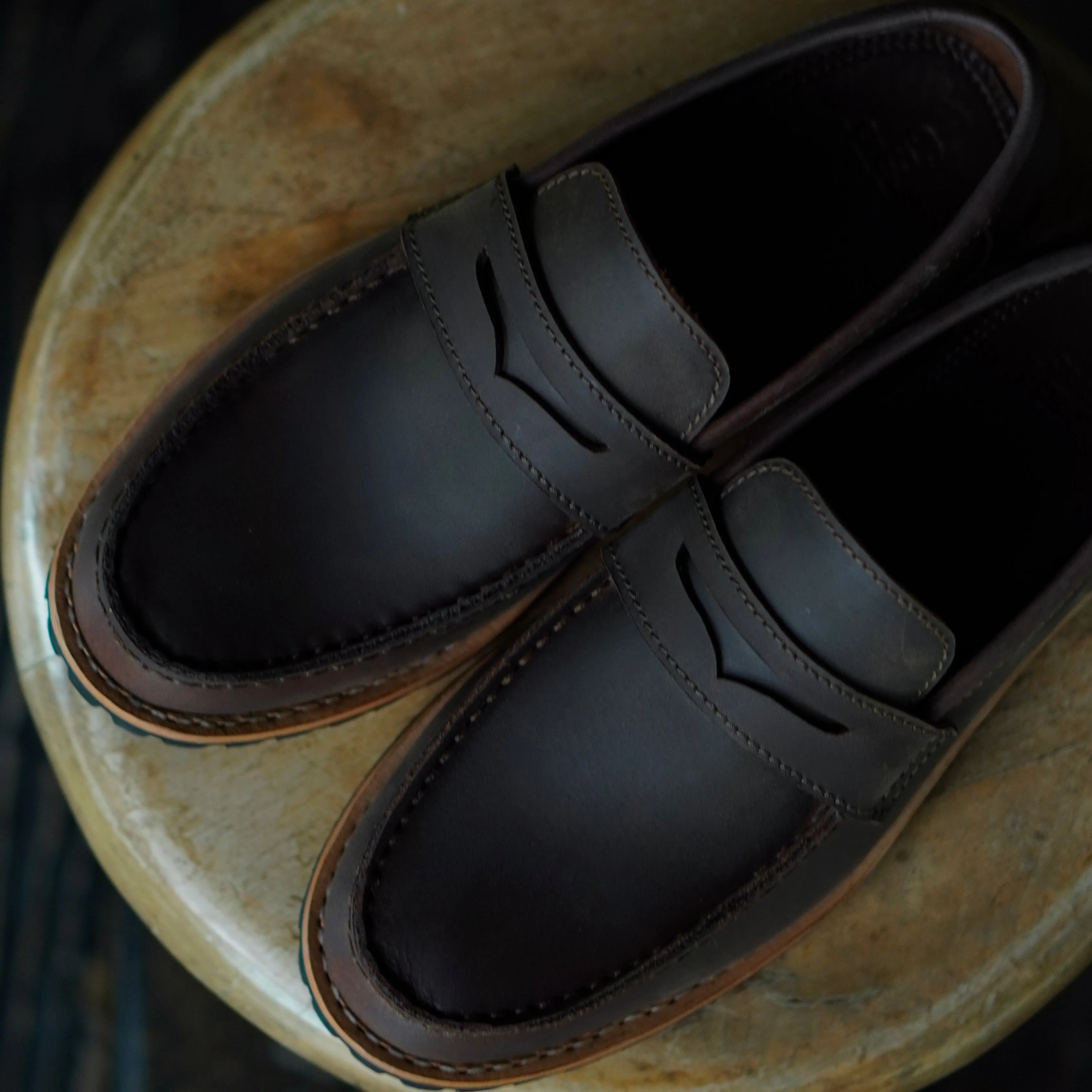 Oslo Penny Loafers (Vintage Brown) Goodyear Welted