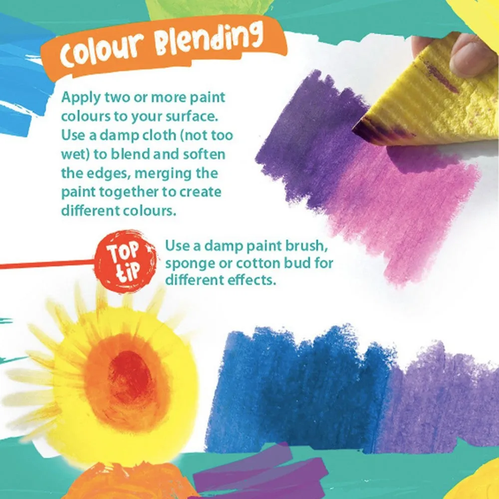 Paint Pop Metallic Quick Dry Paint Sticks- 6 Pack