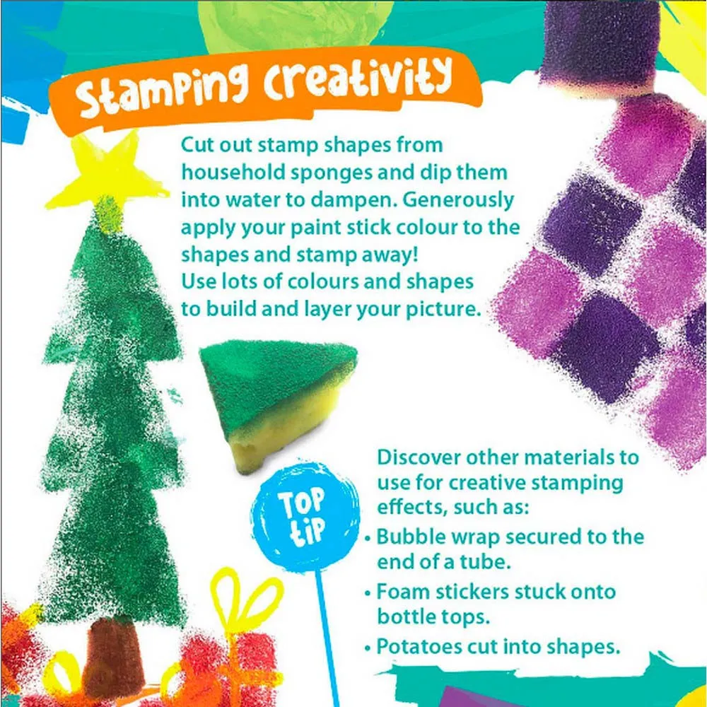 Paint Pop Metallic Quick Dry Paint Sticks- 6 Pack