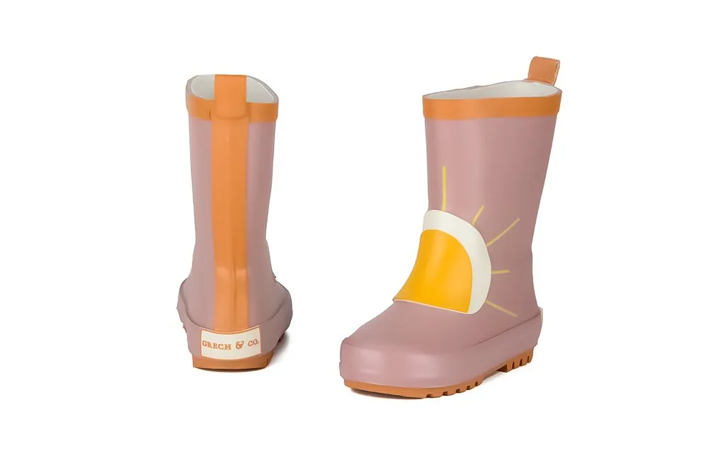Rubber Rain Boots - Burlwood Sun by Grech & Co.