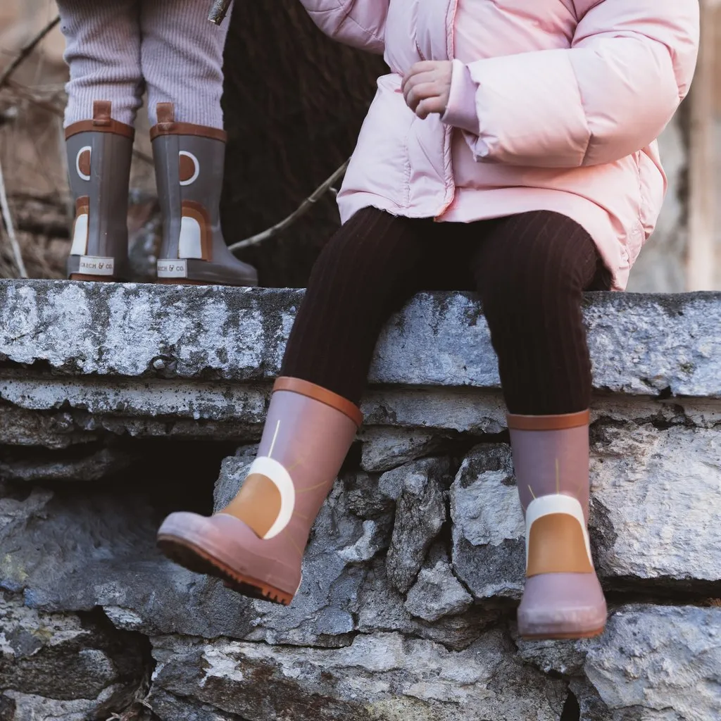 Rubber Rain Boots - Burlwood Sun by Grech & Co.