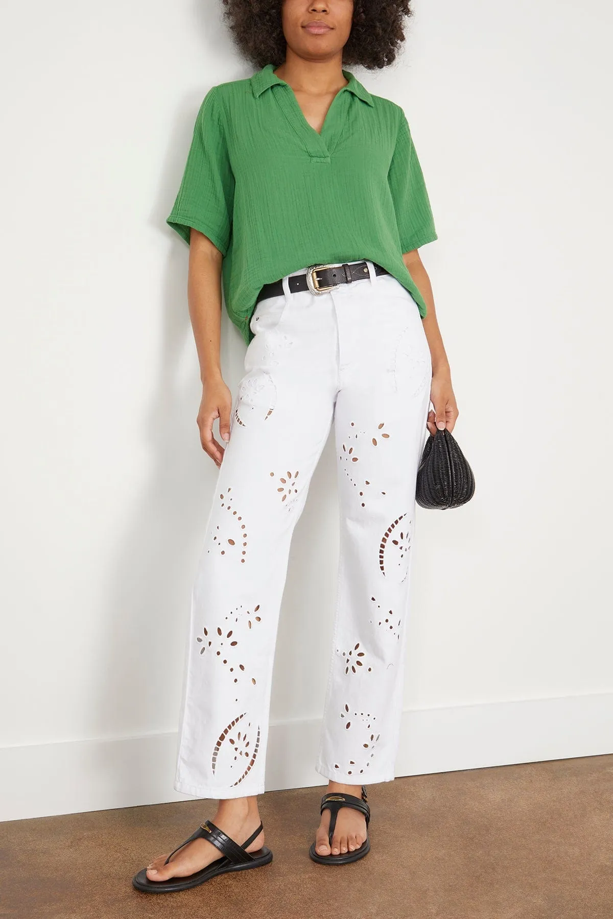 Ryder Top in Pesto
