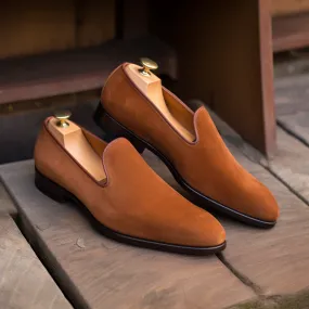 Tan Suede Boreas Minimalist Loafers