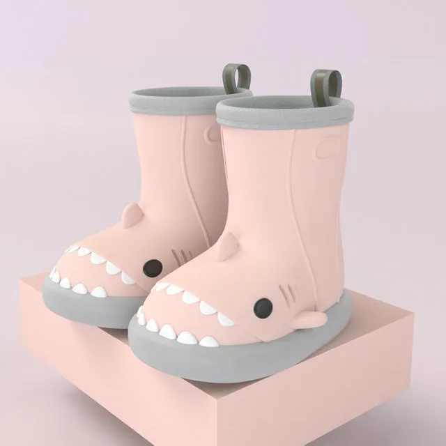 The Friendly Shark  Kids Rain Boots