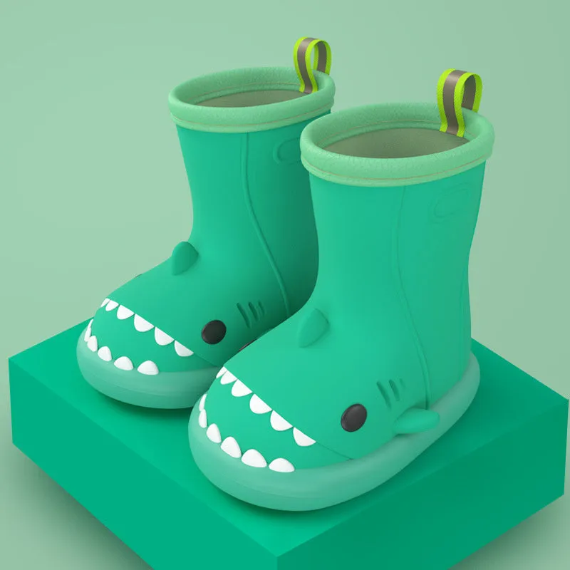 The Friendly Shark  Kids Rain Boots