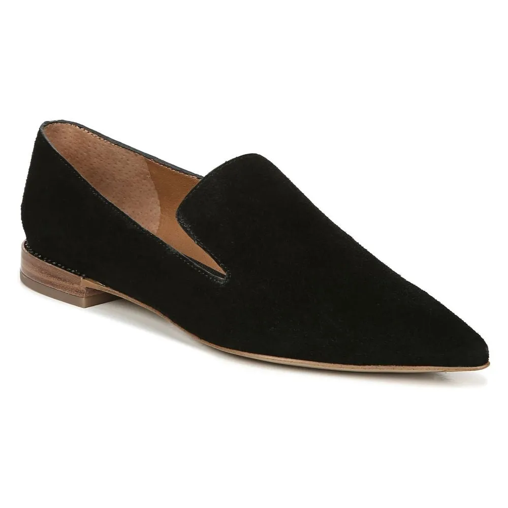Topaz 9 Black Suede Franco Sarto Loafer Flats