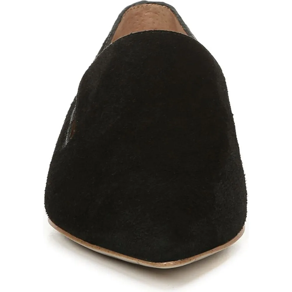 Topaz 9 Black Suede Franco Sarto Loafer Flats