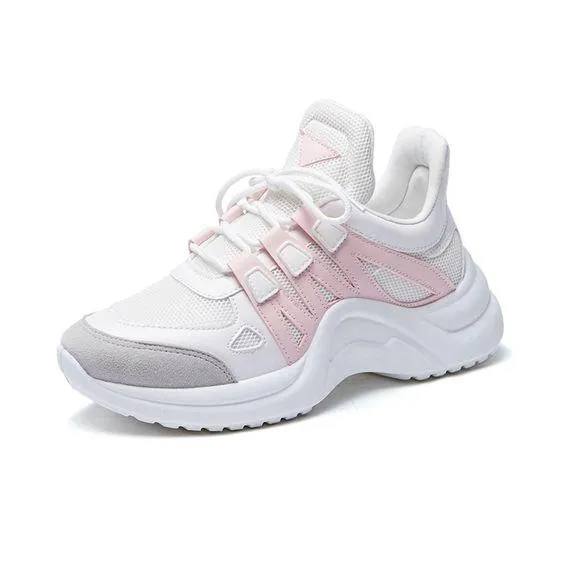 Women's Plus Size 43 Color Block Sneaker Shoes